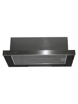 EXEP F6 PLUS INOX PANEL SÜRGÜLÜ SİYAH ASPİRATÖR - 1