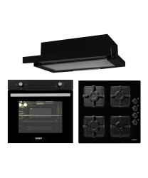 EXEP İVORY SİYAH 3 LÜ ANKASTRE SET (E5E-EO320-EF200) - 1