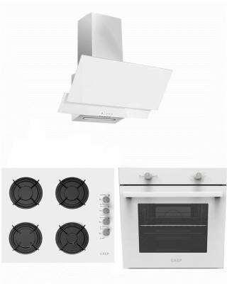 EXEP LİNE BEYAZ 3 LÜ ANKASTRE SET (ED401-EO320-EF200) - 1