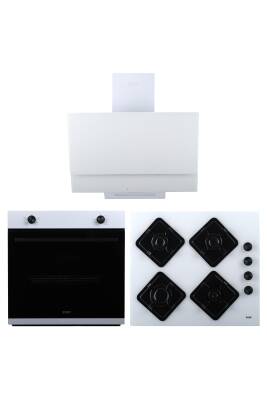 EXEP LİNE BEYAZ 3 LÜ ANKASTRE SET (ED401-EO320-EF200) - 1