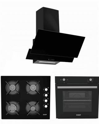 EXEP LİNE SİYAH 3 LÜ ANKASTRE SET (ED401-EO320-EF200) - 1