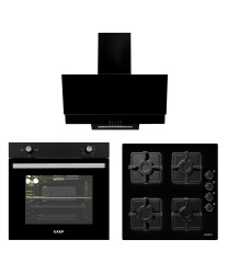 EXEP LİNE SİYAH 3 LÜ ANKASTRE SET (ED401-EO320-EF200) - EXEP