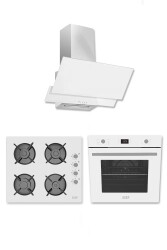 EXEP PLUS LİNE BEYAZ 3 LÜ ANKASTRE SET (ED401-EO320-EF260) - 1