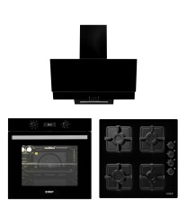 EXEP PLUS LİNE SİYAH 3 LÜ ANKASTRE SET (ED401-EO320-EF260) - EXEP