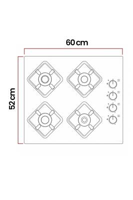 EXEP SİYAH SET ÜSTÜ CAM OCAK(EO320) - 4