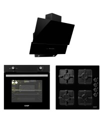 EXEP SMART SİYAH 3 LÜ ANKASTRE SET (ED402-EO320-EF200) - EXEP