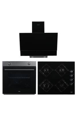 EXEP SMART SİYAH 3 LÜ ANKASTRE SET (ED402-EO320-EF200) - 1