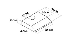 EXEP TEK MOTOR INOX KLASİK ASPİRATÖR - 4