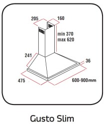 WHITE DAISY GUSTO SİYAH PİRAMİT DAVLUMBAZ - 3